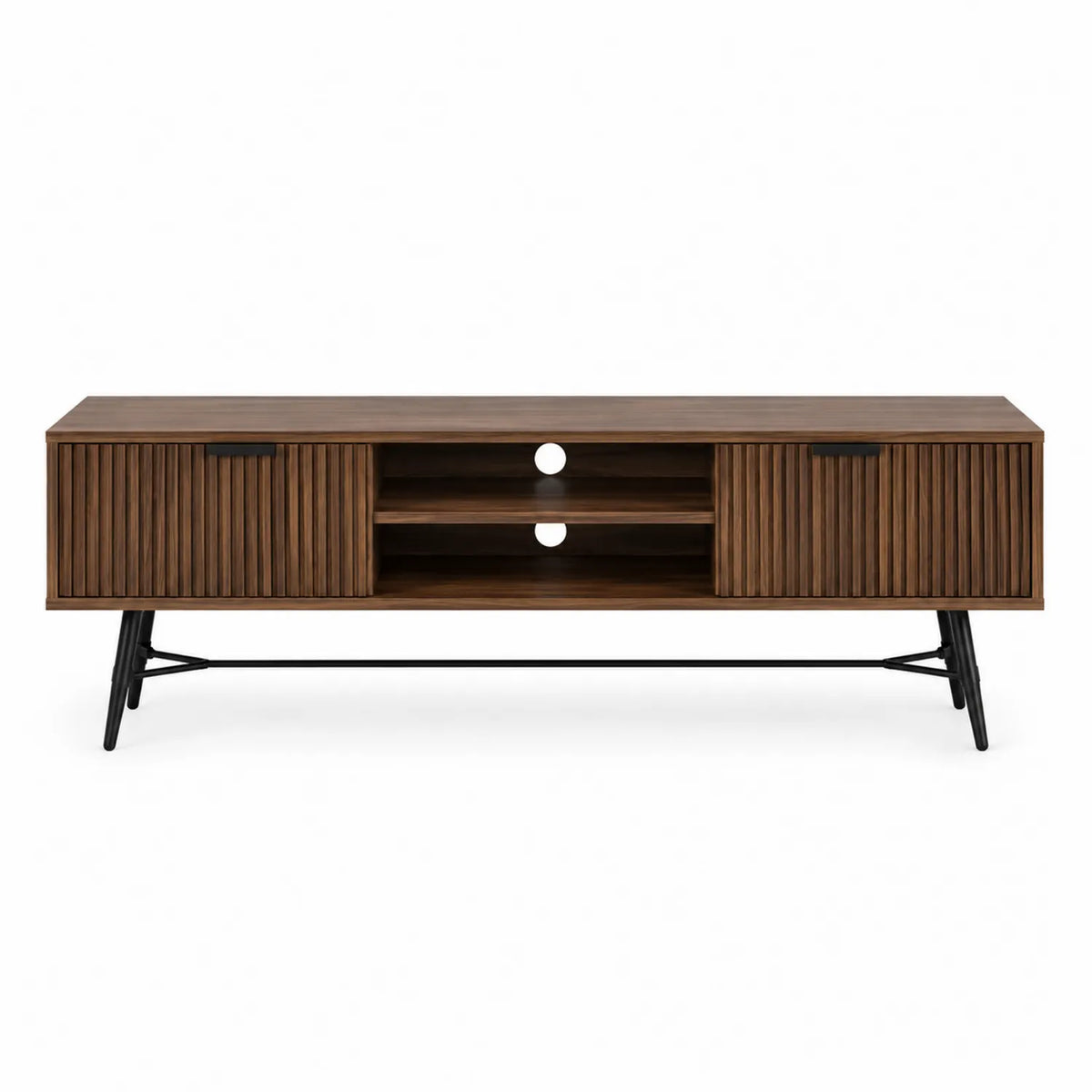 TV-Schrank Walnuss mit Metallbeinen 120x40x50cm