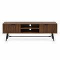 TV-Schrank Walnuss mit Metallbeinen 120x40x50cm