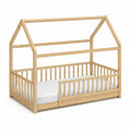 Kinderhausbett aus Kiefernholz Natur 208x98x152 cm