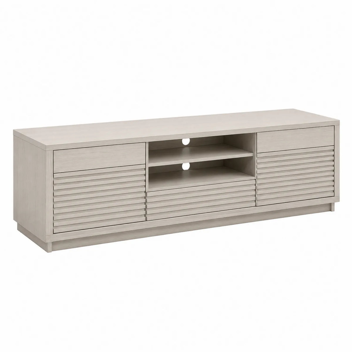 TV-Schrank Eichenfurnier Grau