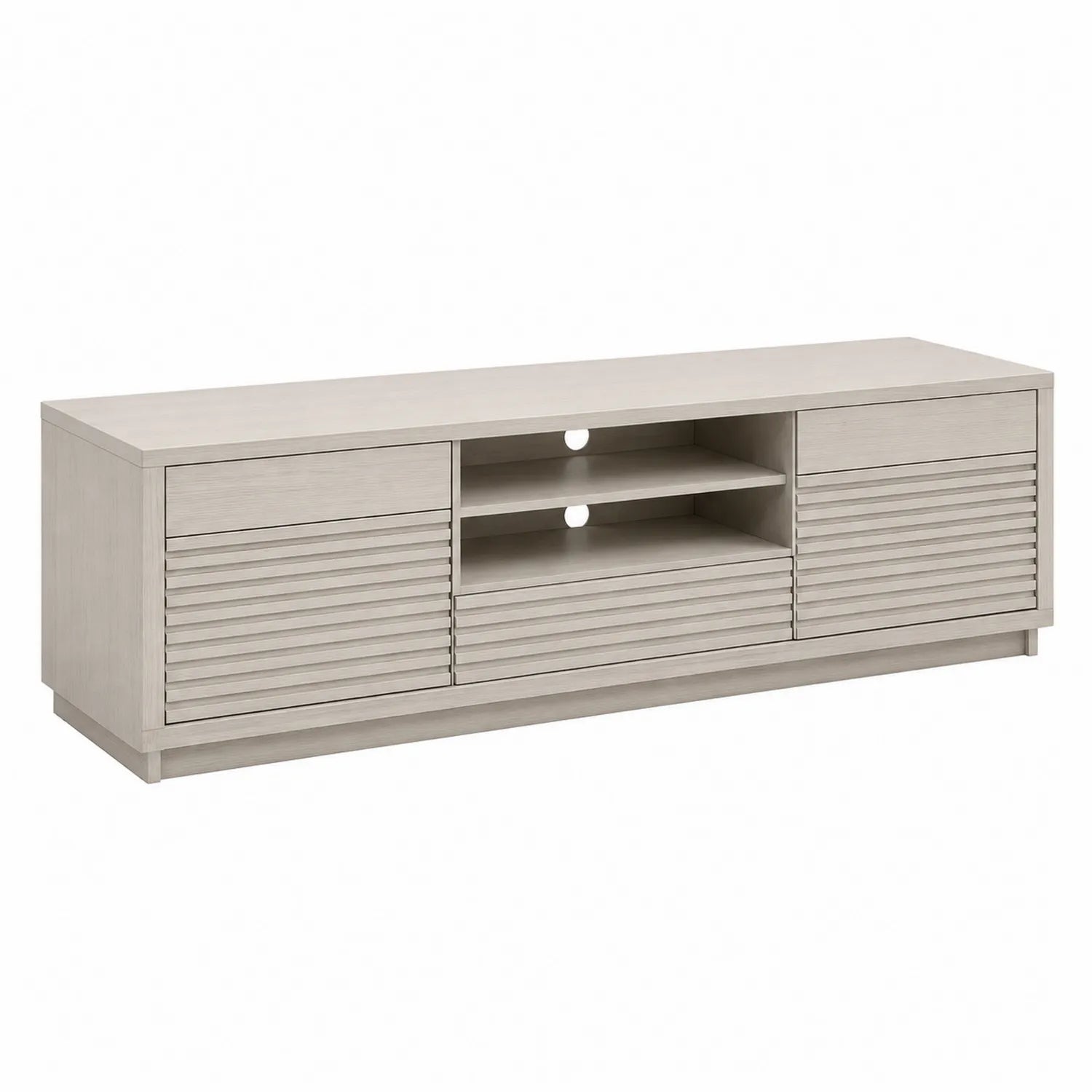 TV-Schrank Eichenfurnier Grau